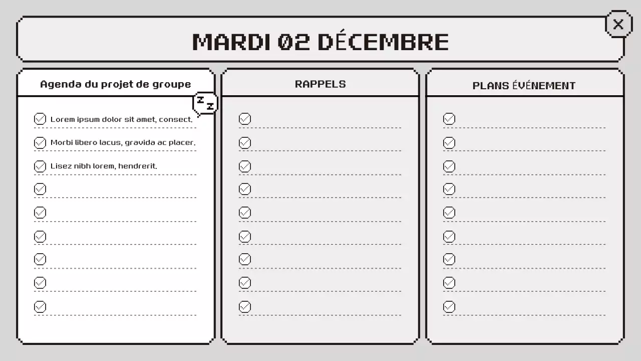 agenda de classe rétro rose
