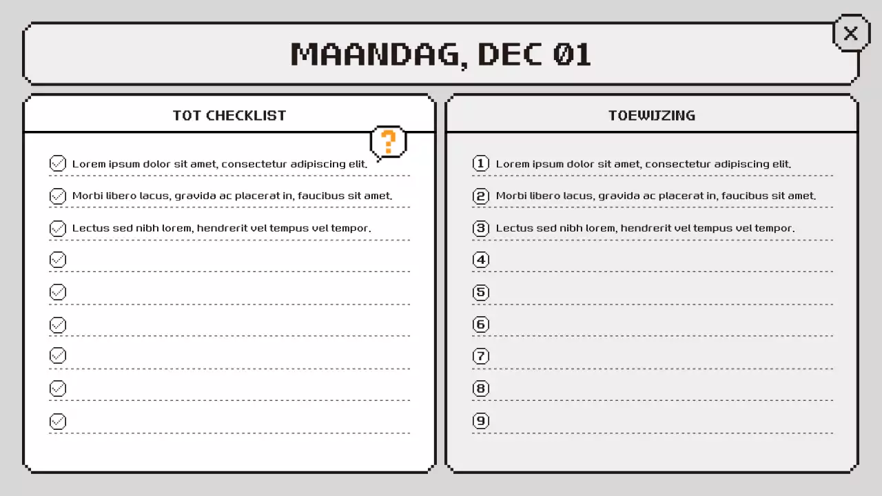 roze retro klasagenda