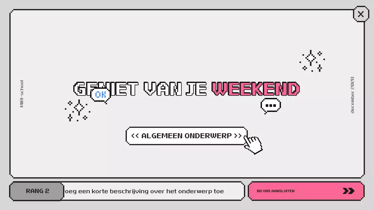 roze retro klasagenda