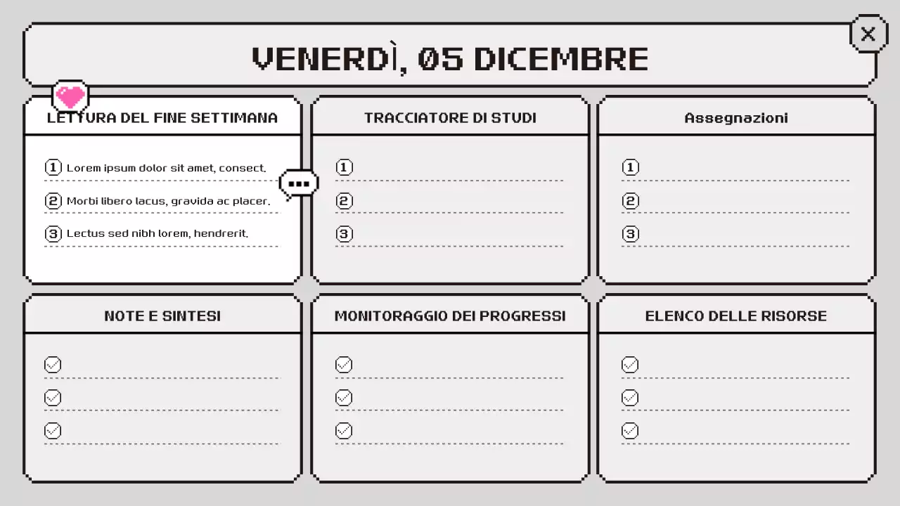 agenda di classe rosa retrò