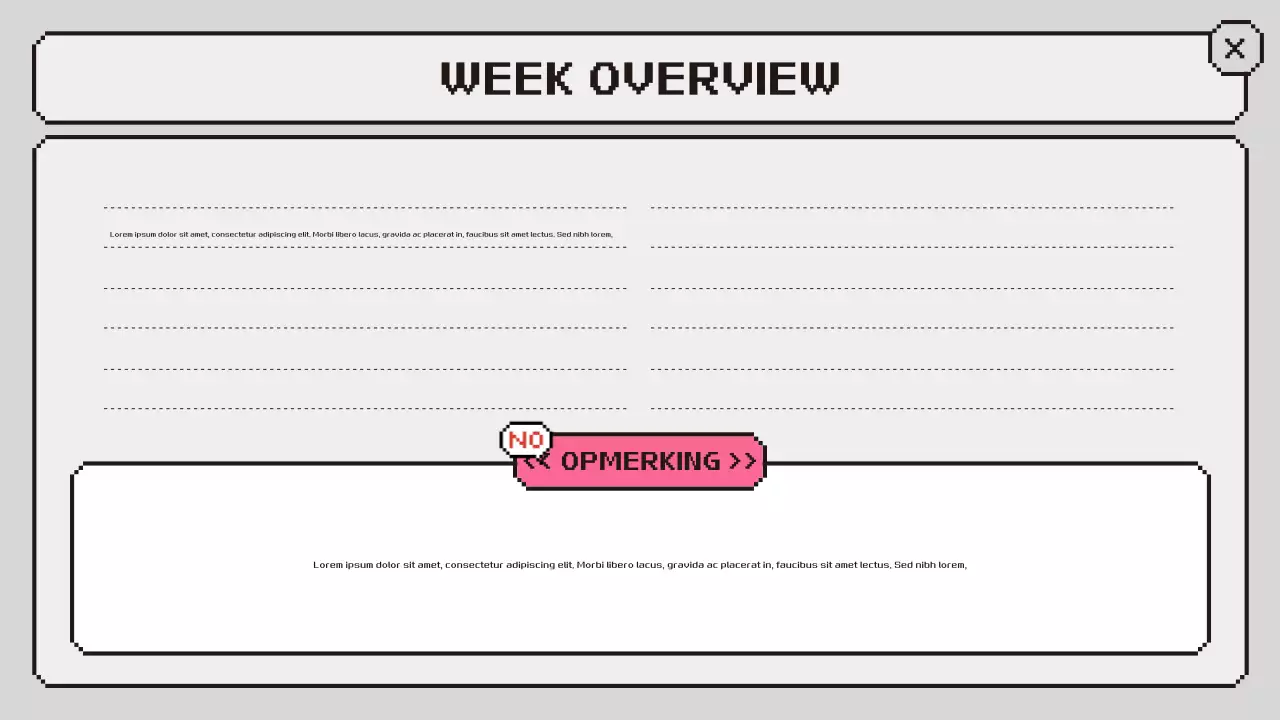 roze retro klasagenda