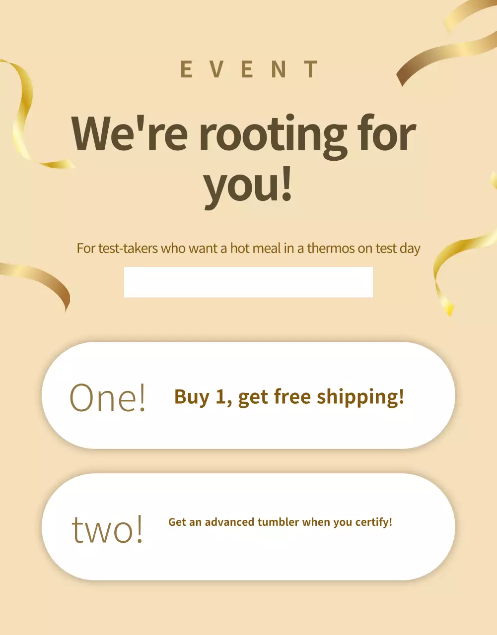 Beige Modern Lunch Box Ad