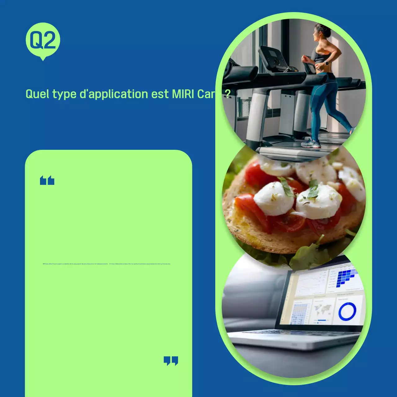 Promouvoir un entretien moderne en bleu et vert