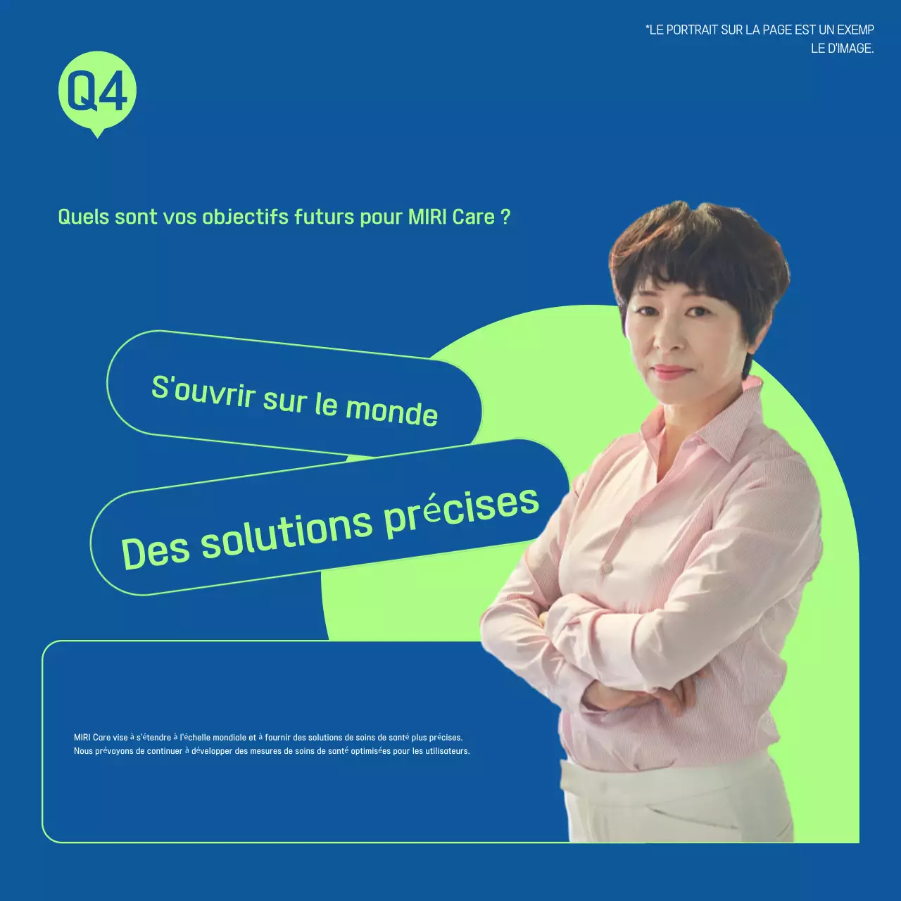 Promouvoir un entretien moderne en bleu et vert