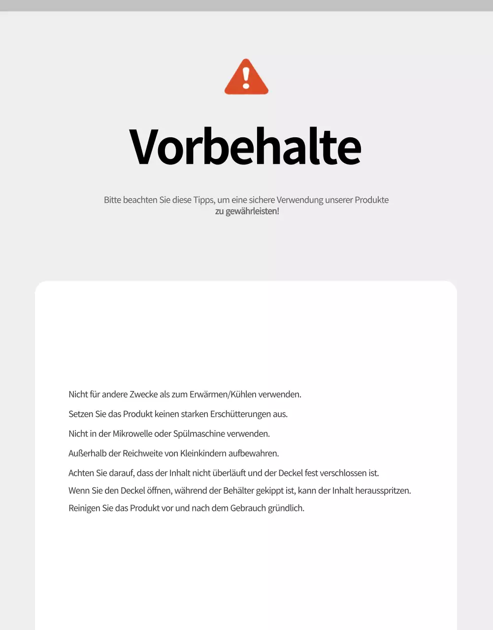 Beige moderne Lunchbox Anzeige