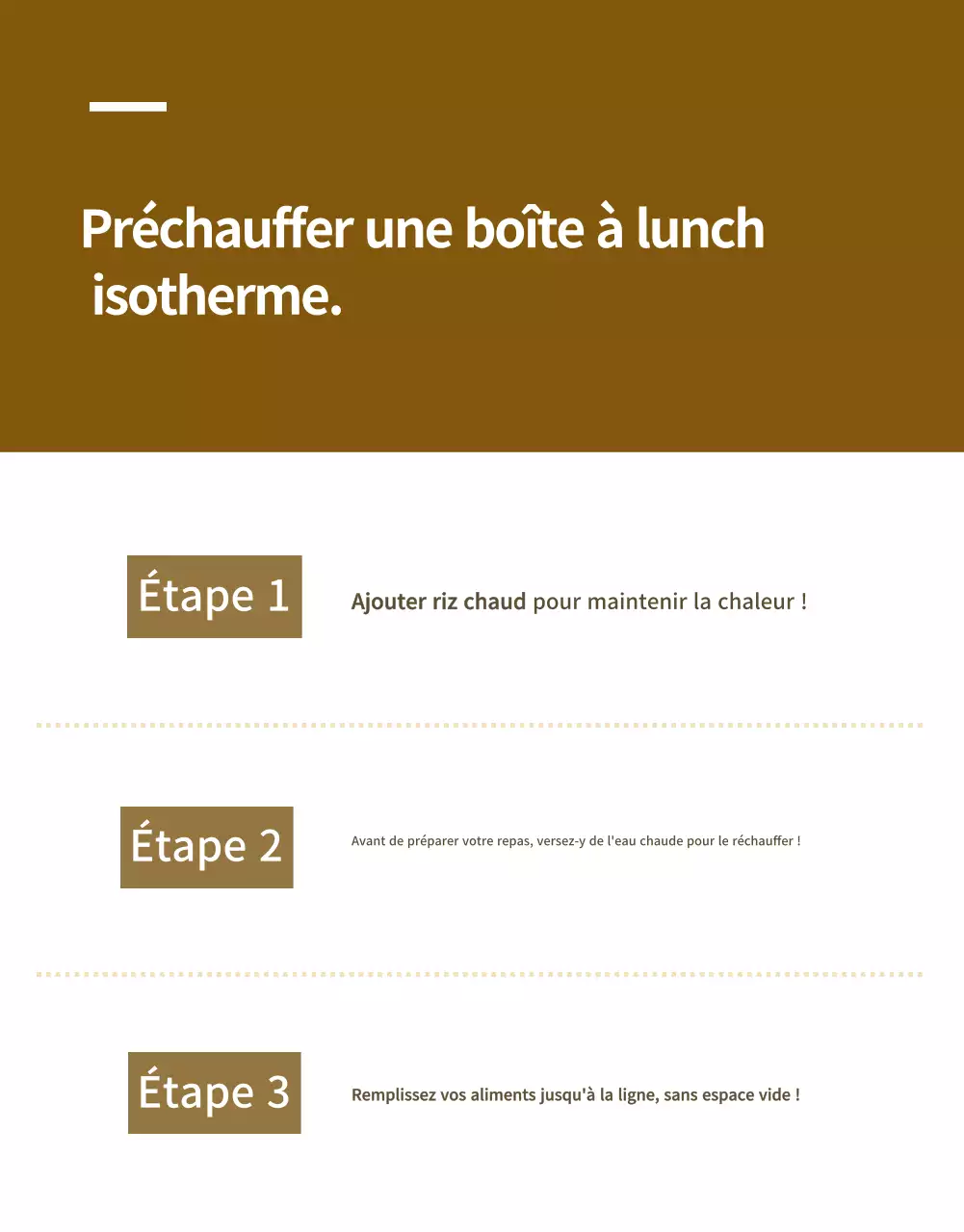 Publicité pour une boîte à lunch moderne beige