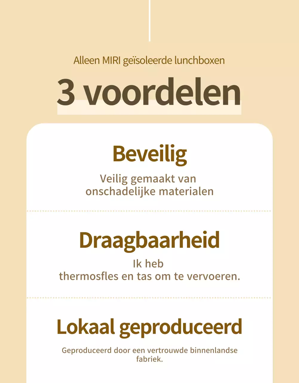 Beige moderne lunchbox advertentie