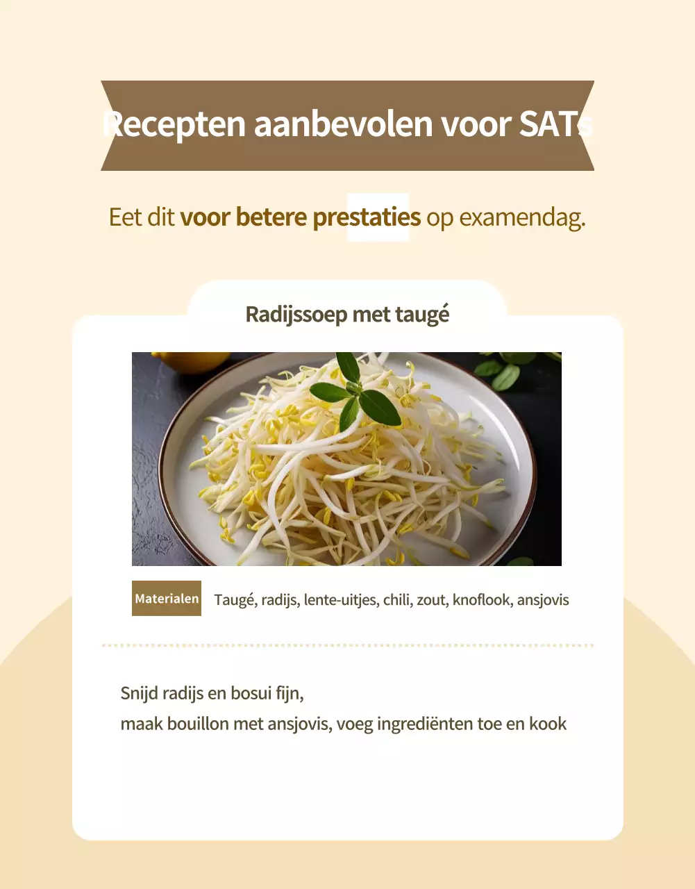Beige moderne lunchbox advertentie