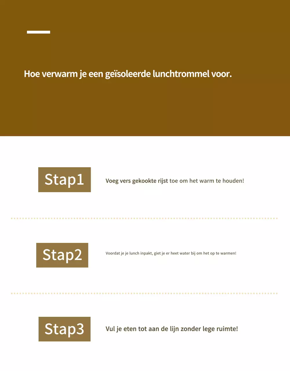 Beige moderne lunchbox advertentie