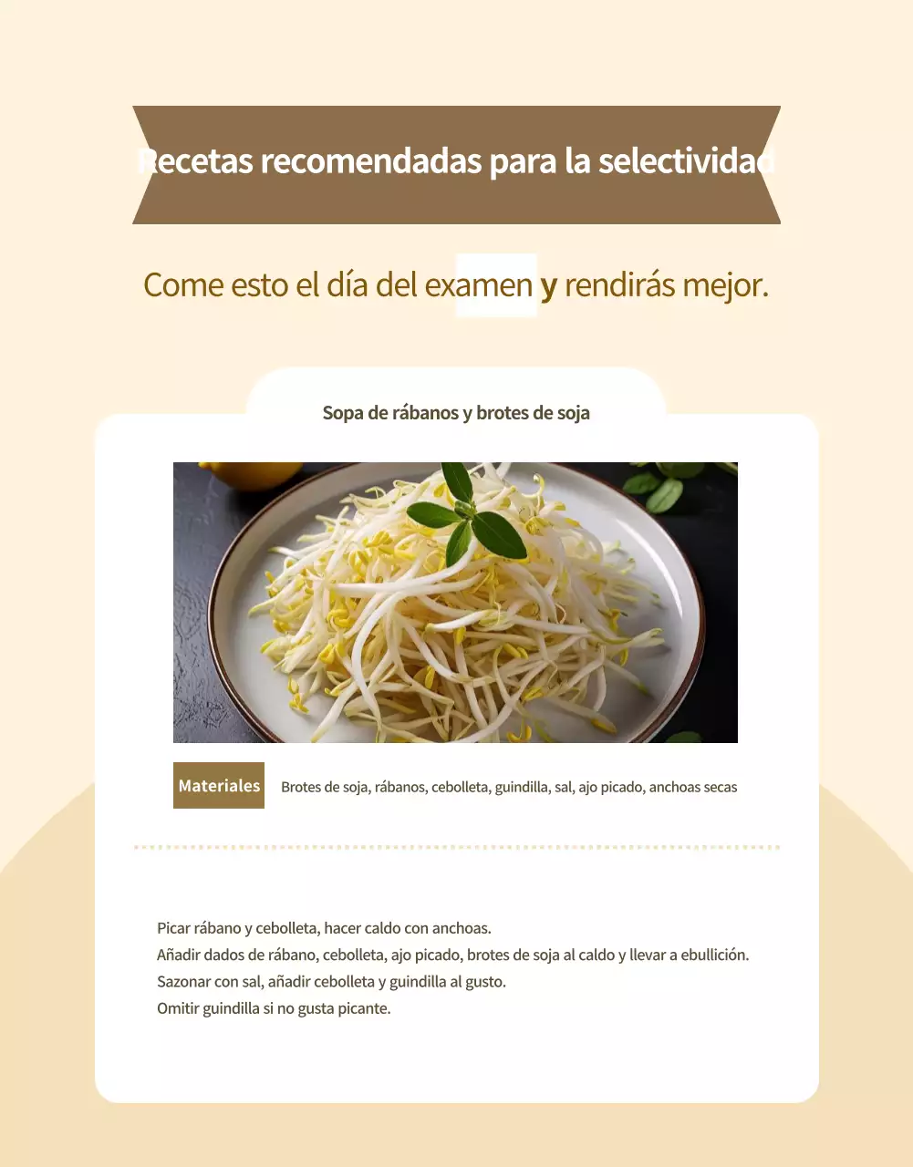 Anuncio de fiambrera moderna beige