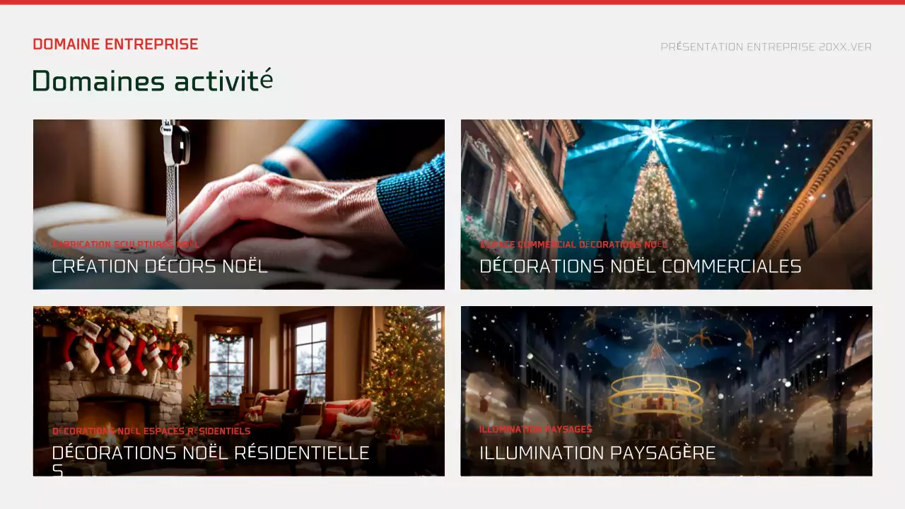 Publicité de Noël moderne et abstraite