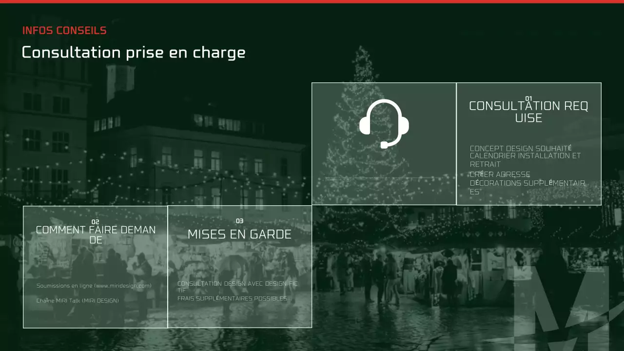 Publicité de Noël moderne et abstraite