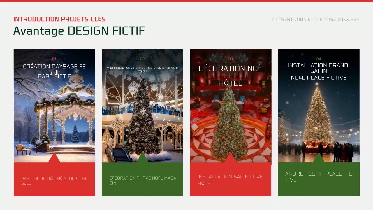 Publicité de Noël moderne et abstraite