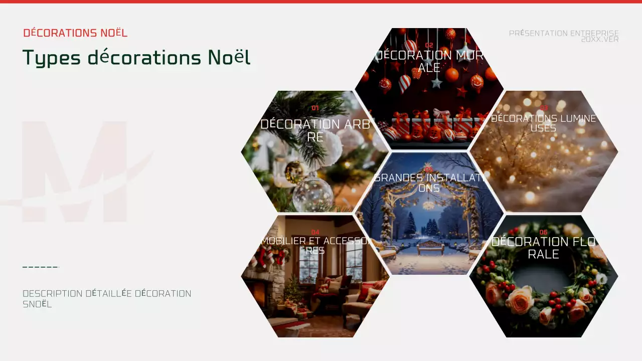 Publicité de Noël moderne et abstraite