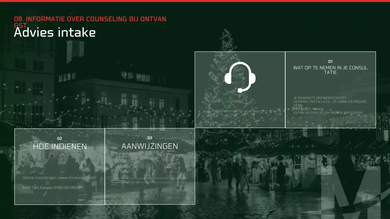 Abstracte moderne kerstadvertentie