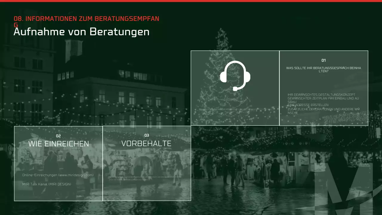 Abstrakte moderne Weihnachtswerbung