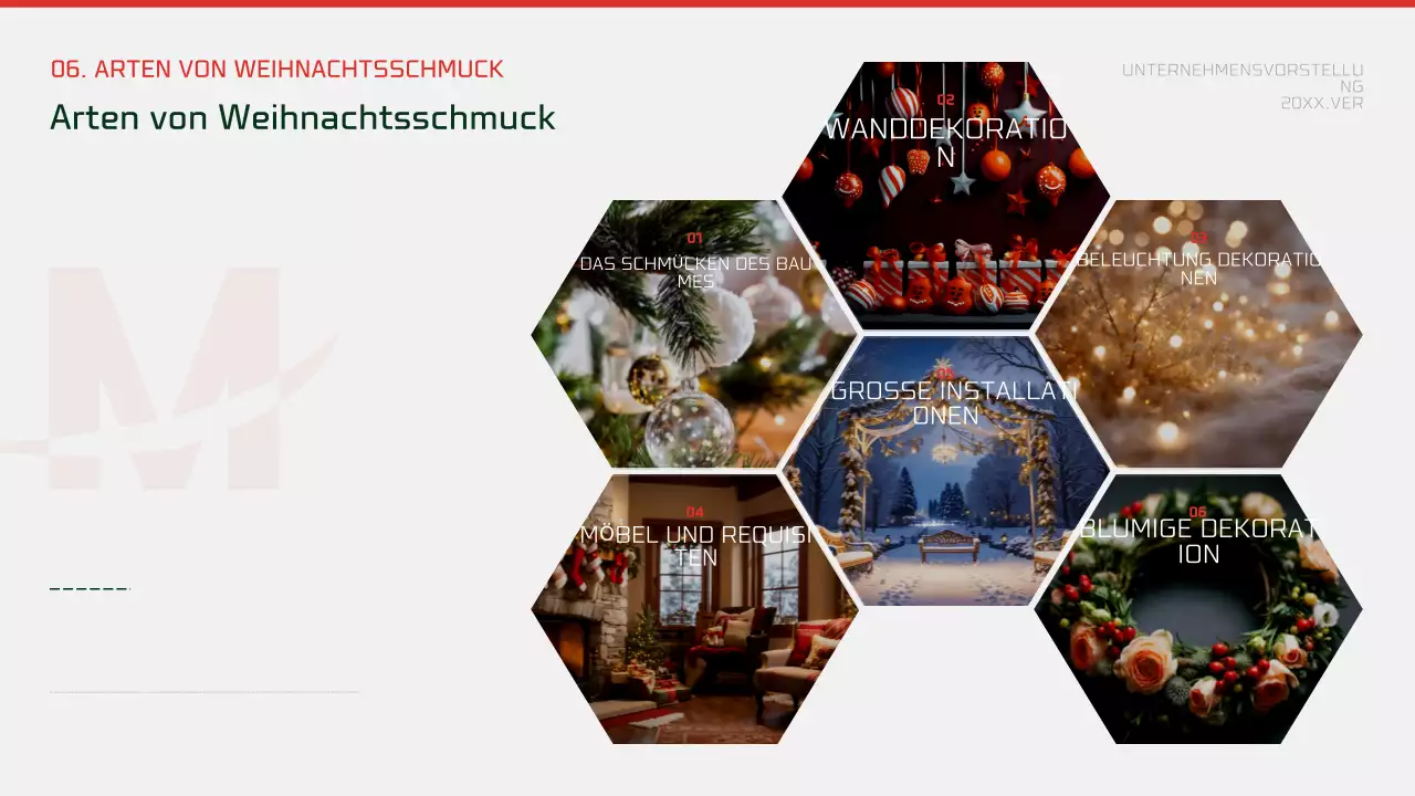 Abstrakte moderne Weihnachtswerbung