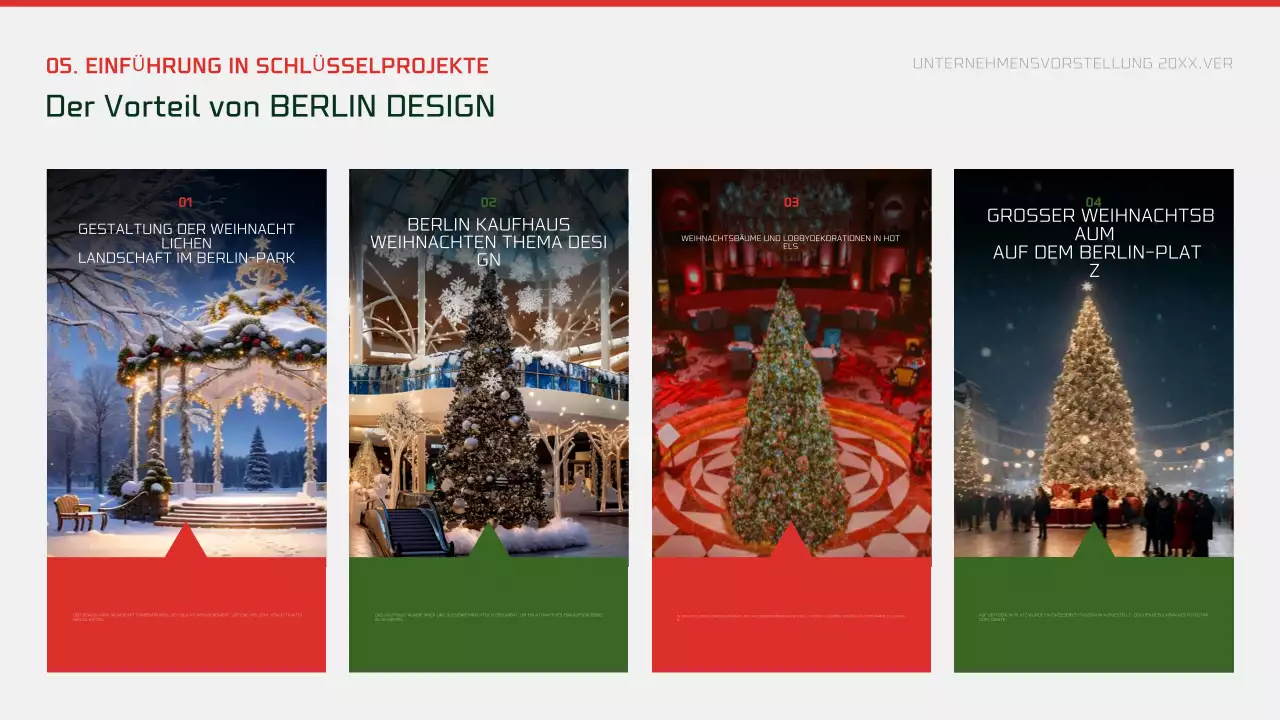 Abstrakte moderne Weihnachtswerbung