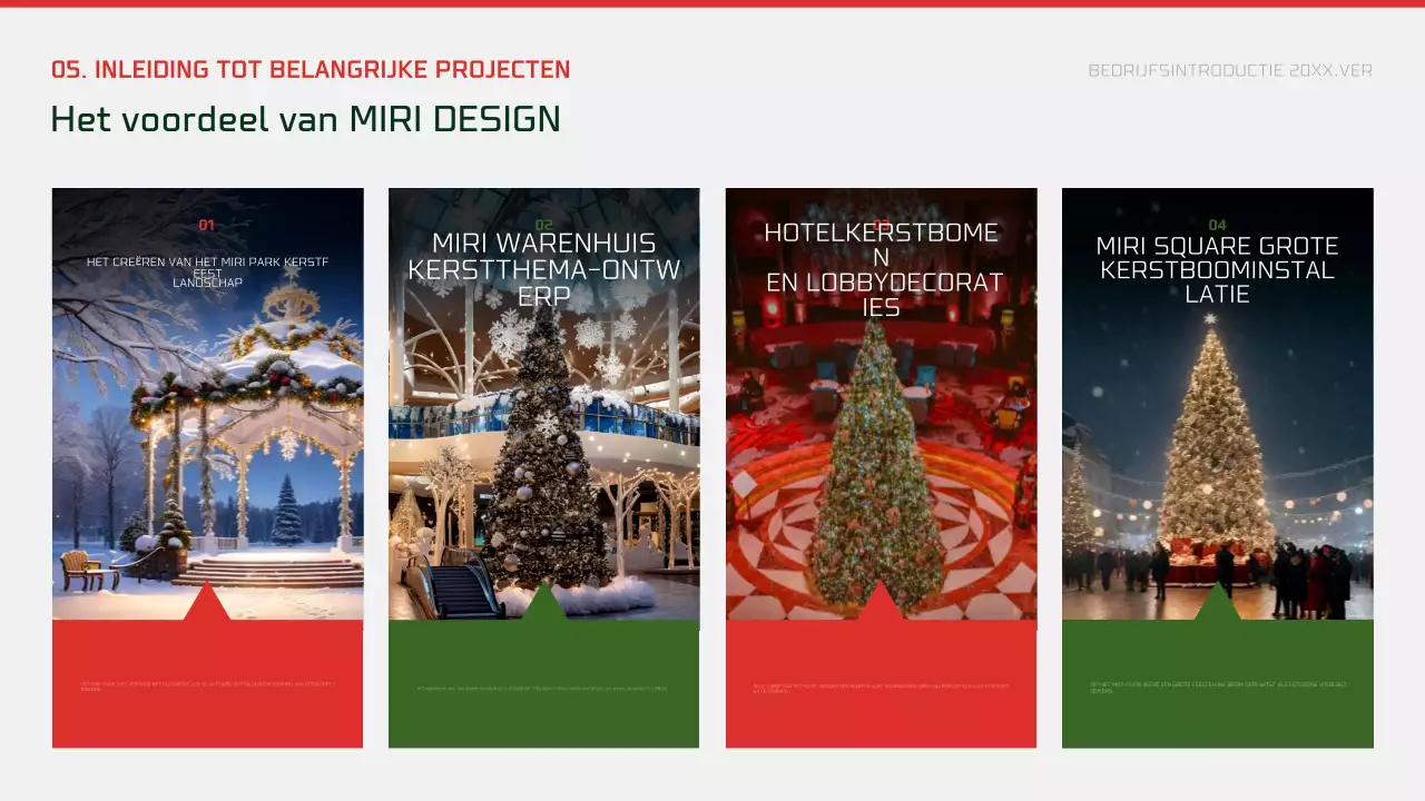 Abstracte moderne kerstadvertentie