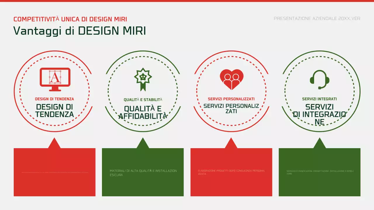 Pubblicità natalizia astratta e moderna