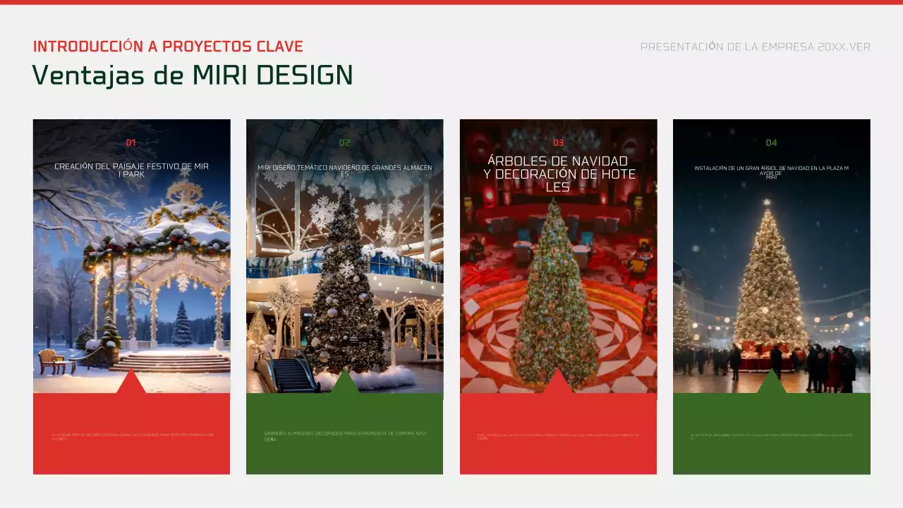 Anuncio navideño abstracto y moderno