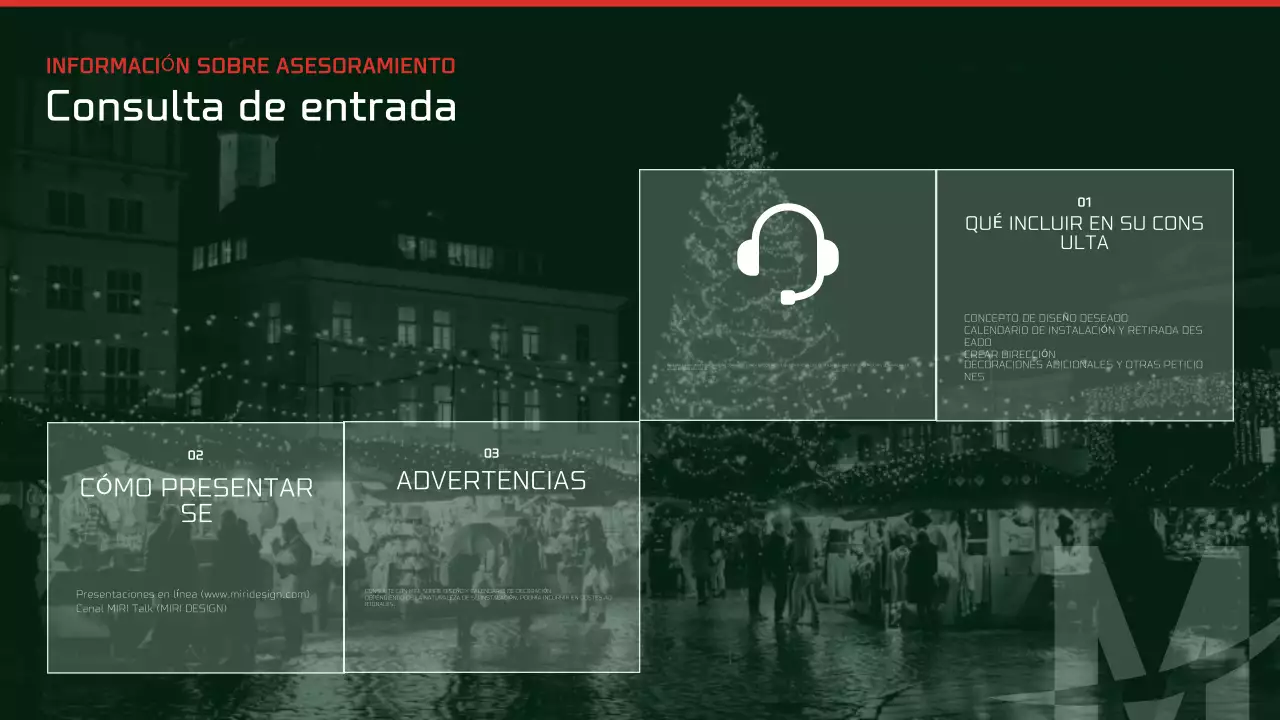 Anuncio navideño abstracto y moderno