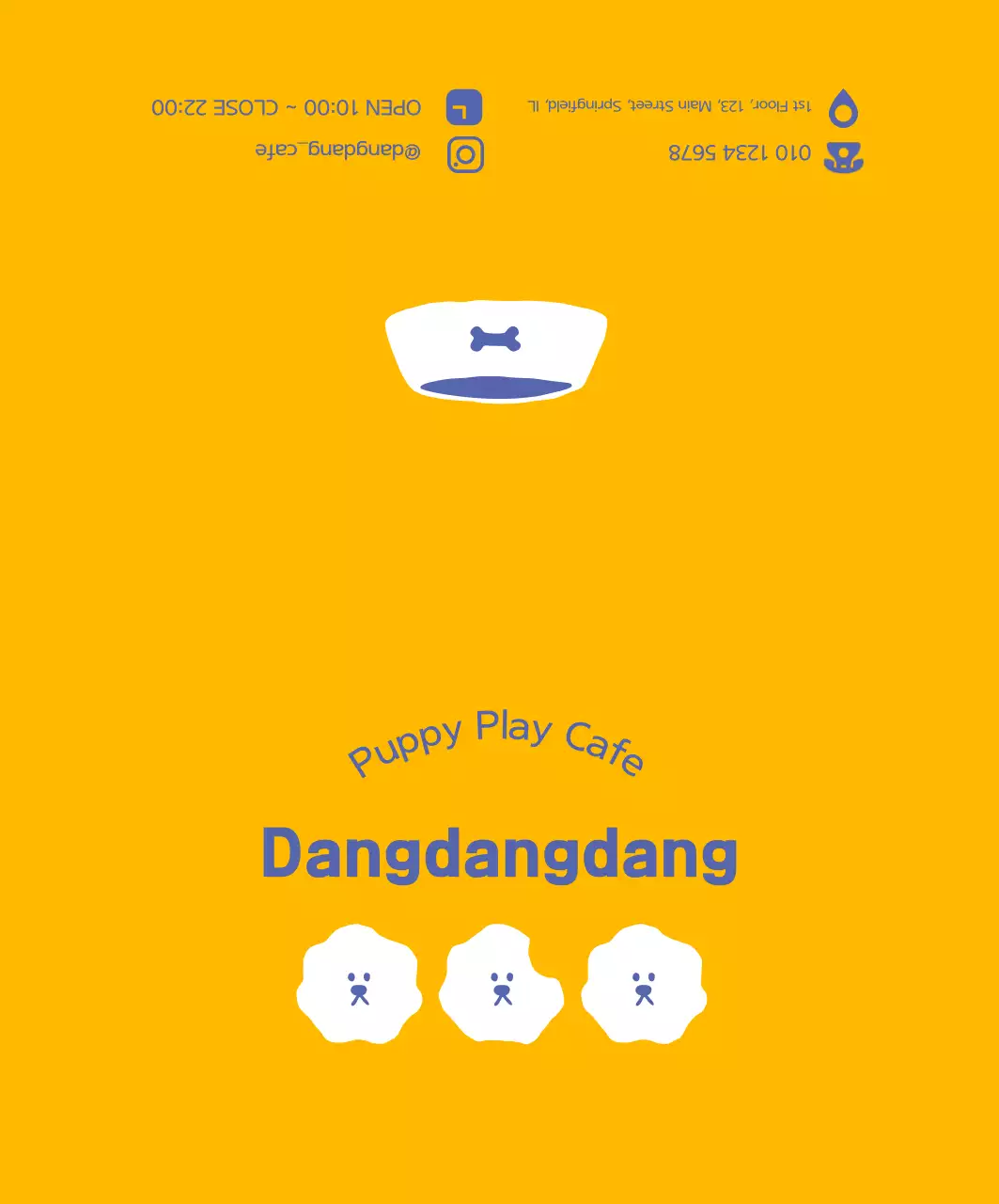 Kupon Kafe Anjing Sederhana Kuning