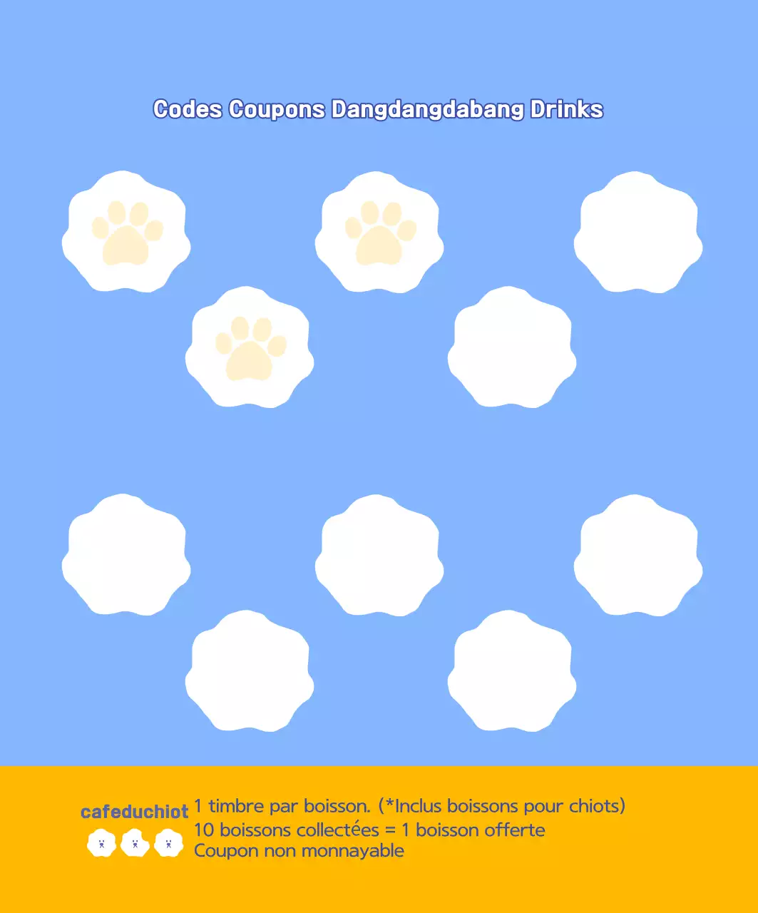 Coupon Yellow Simple Dog Cafe