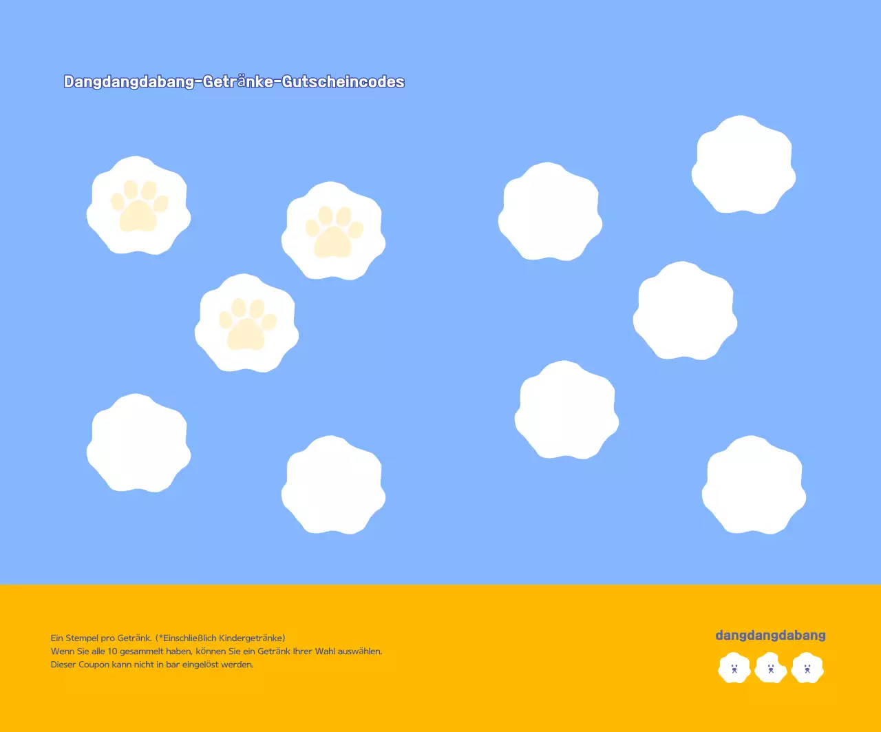 Yellow Simple Pet Cafe Coupon