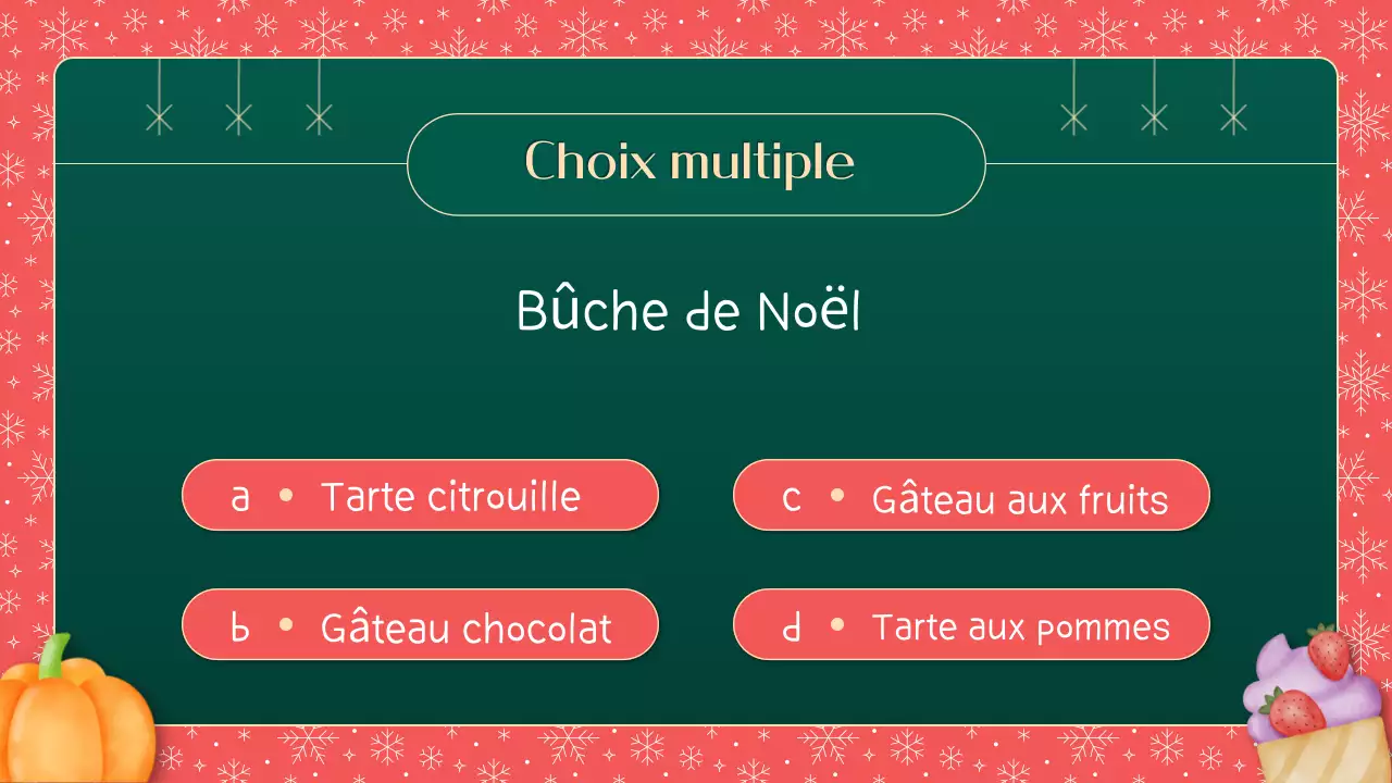 Illustrations vertes et rouges Matériel de classe "Comment connaissez-vous Noël ?