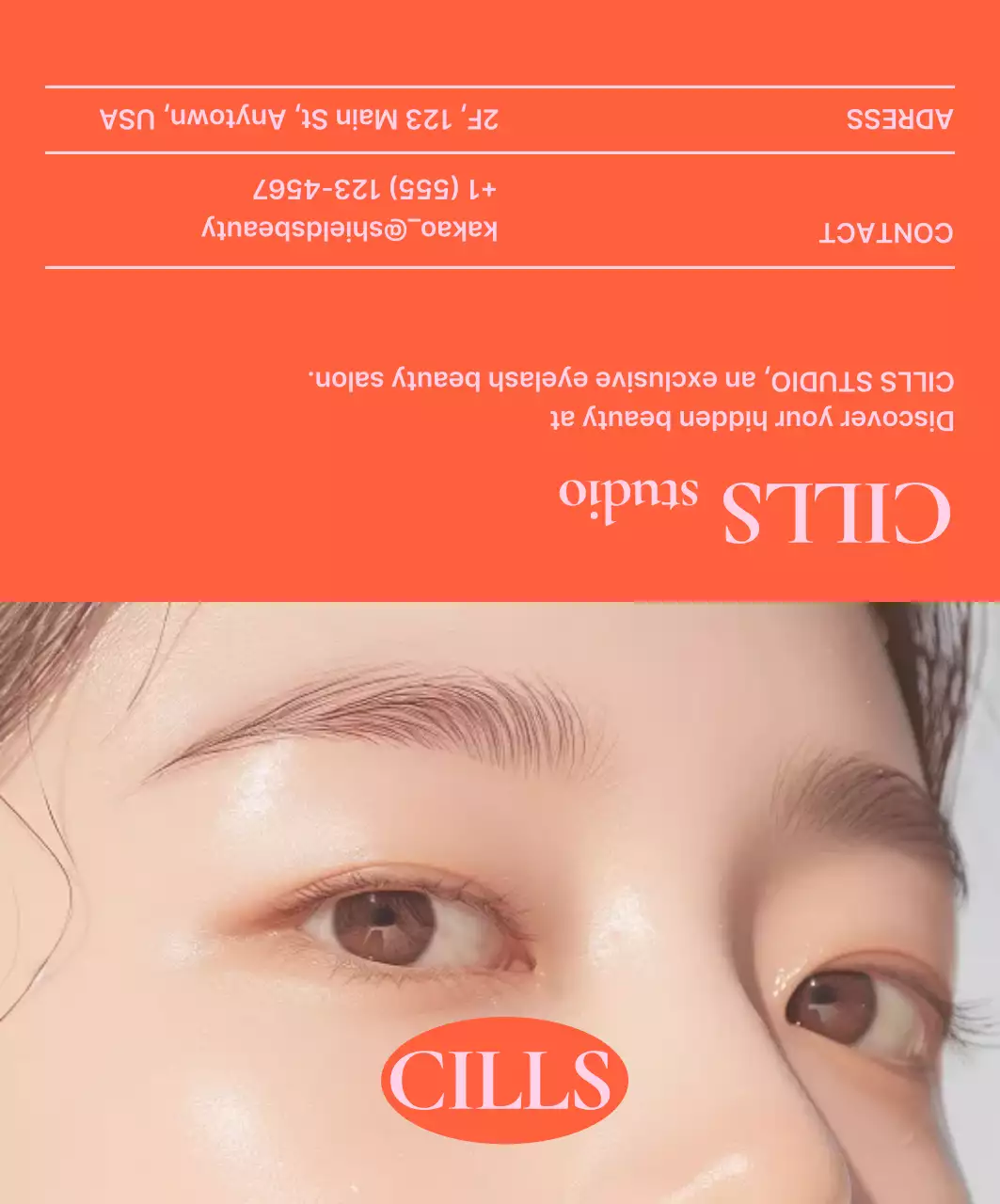 Iklan Kecantikan Modern Oranye