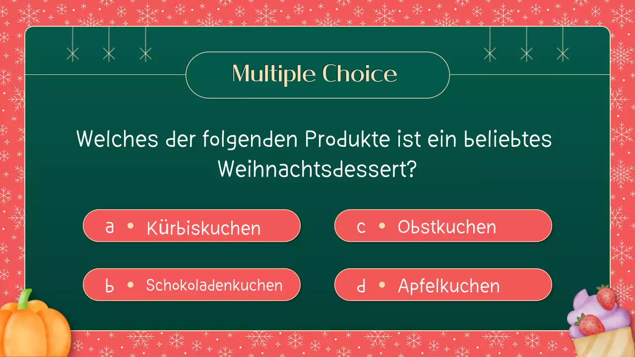 Grünes und rotes Illustrationsmaterial Wie gut kennst du dich mit Weihnachten aus?