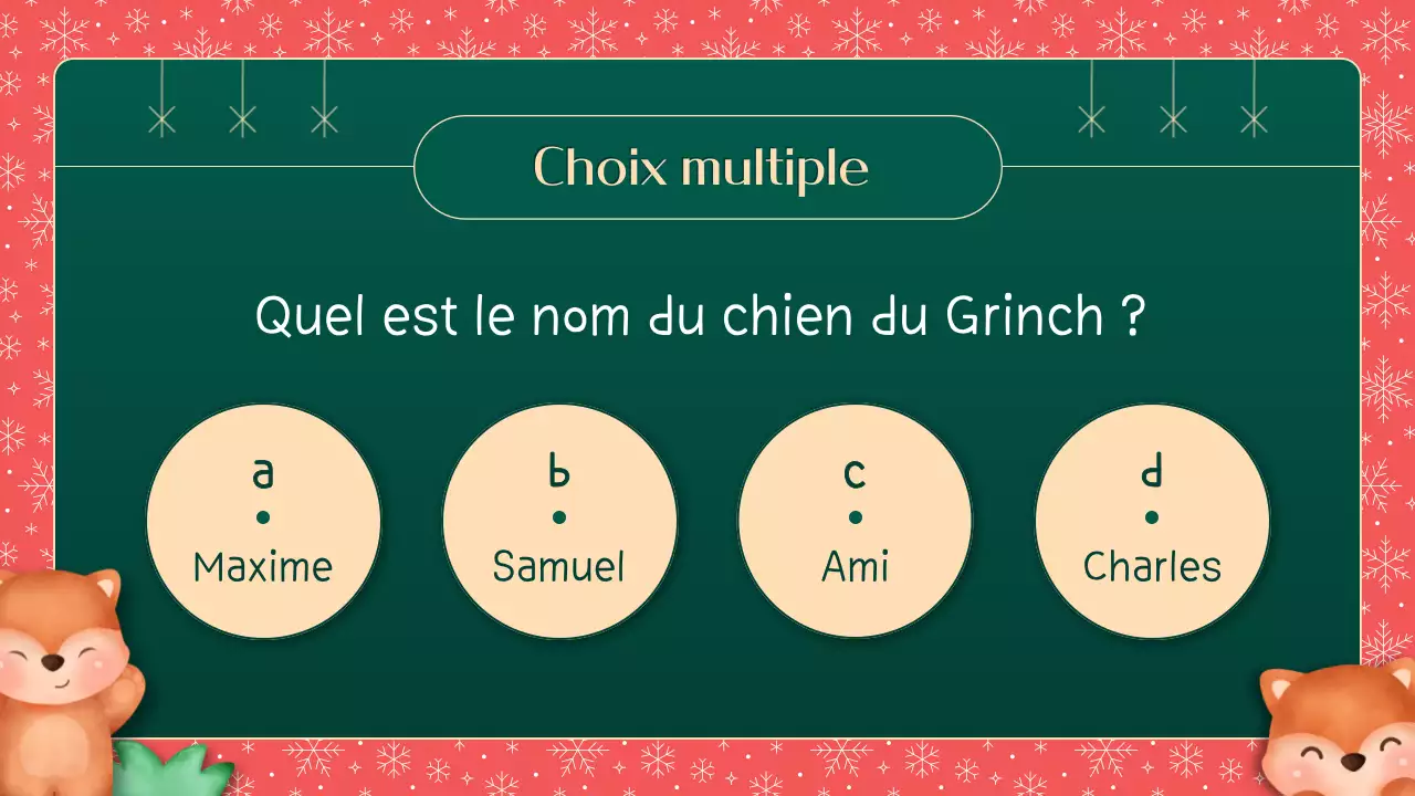 Illustrations vertes et rouges Matériel de classe "Comment connaissez-vous Noël ?