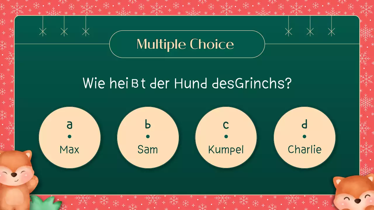 Grünes und rotes Illustrationsmaterial Wie gut kennst du dich mit Weihnachten aus?