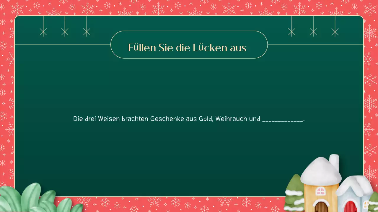 Grünes und rotes Illustrationsmaterial Wie gut kennst du dich mit Weihnachten aus?