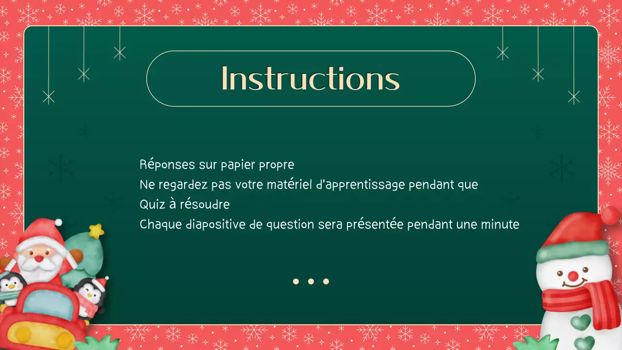 Illustrations vertes et rouges Matériel de classe "Comment connaissez-vous Noël ?