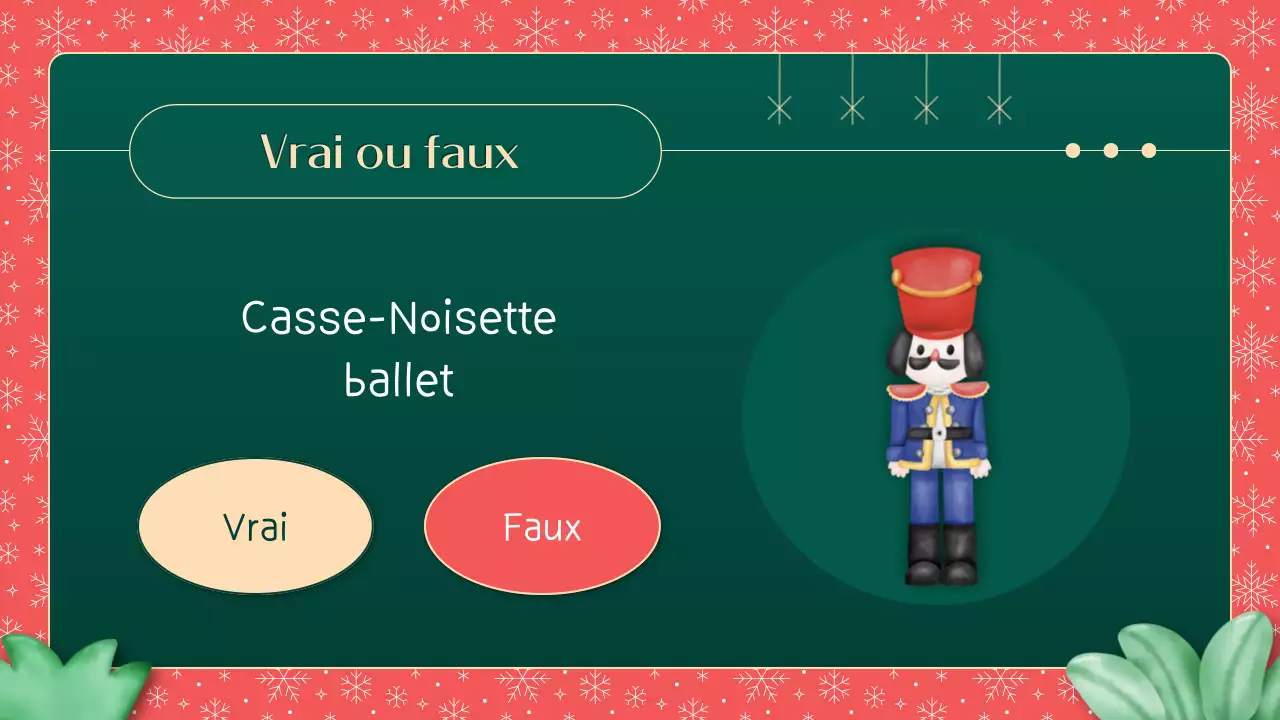 Illustrations vertes et rouges Matériel de classe "Comment connaissez-vous Noël ?