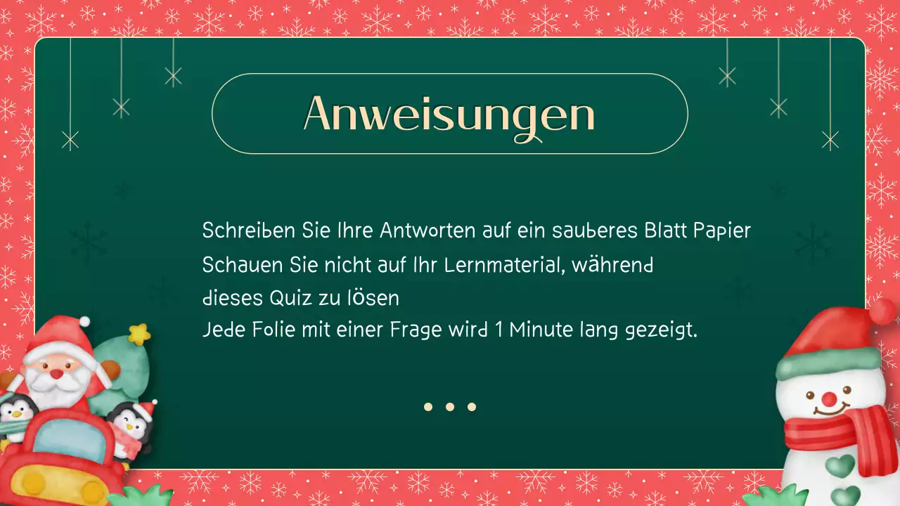 Grünes und rotes Illustrationsmaterial Wie gut kennst du dich mit Weihnachten aus?