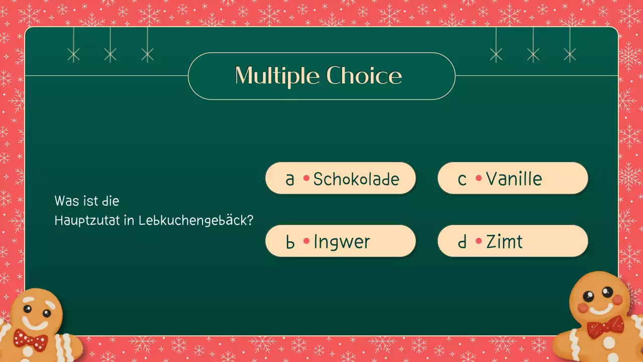 Grünes und rotes Illustrationsmaterial Wie gut kennst du dich mit Weihnachten aus?