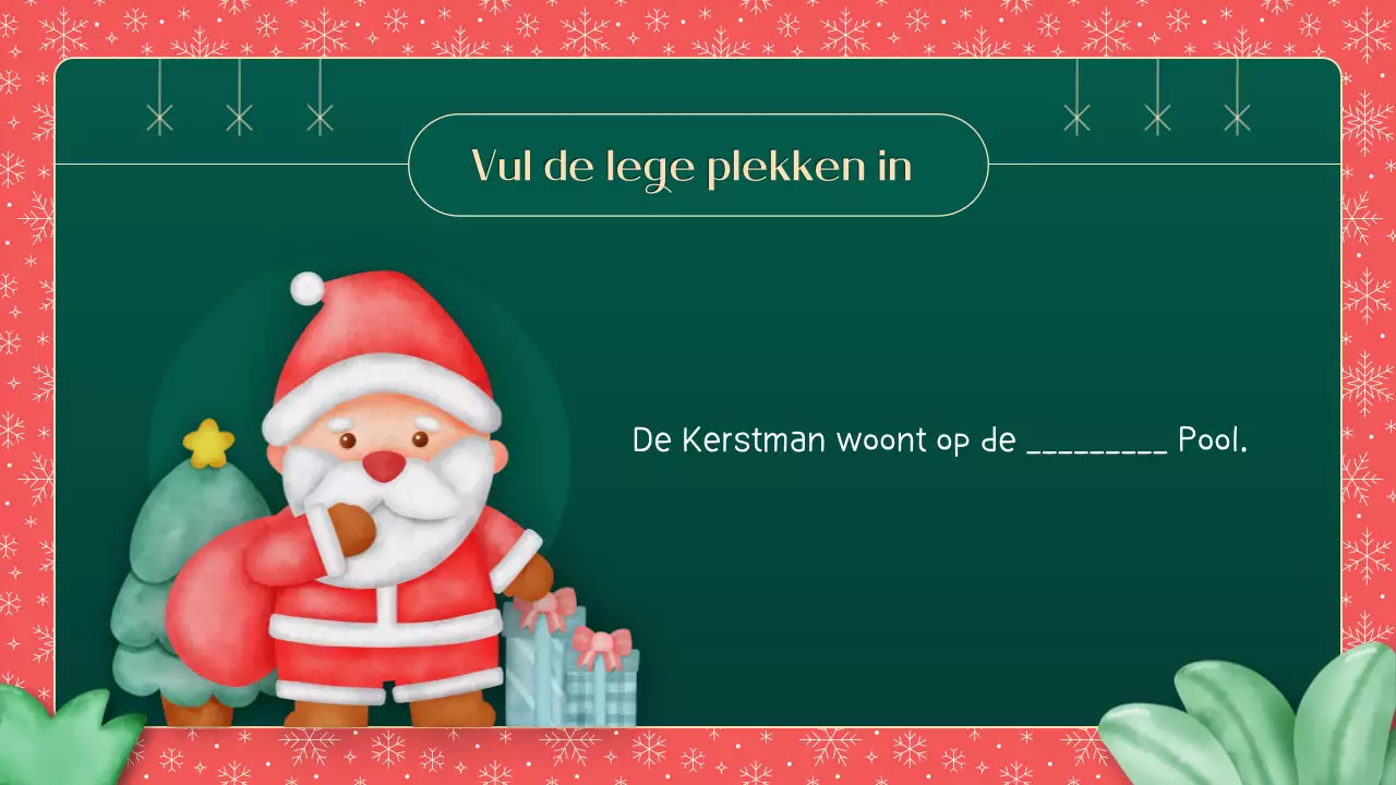 Groen en rood Illustratief Hoe goed weet je over Kerstmis Lesmateriaal