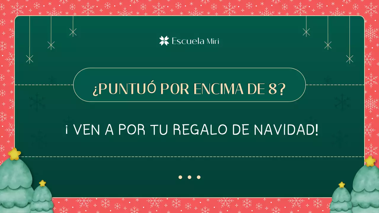 Material ilustrativo verde y rojo ¿Qué sabes de la Navidad?