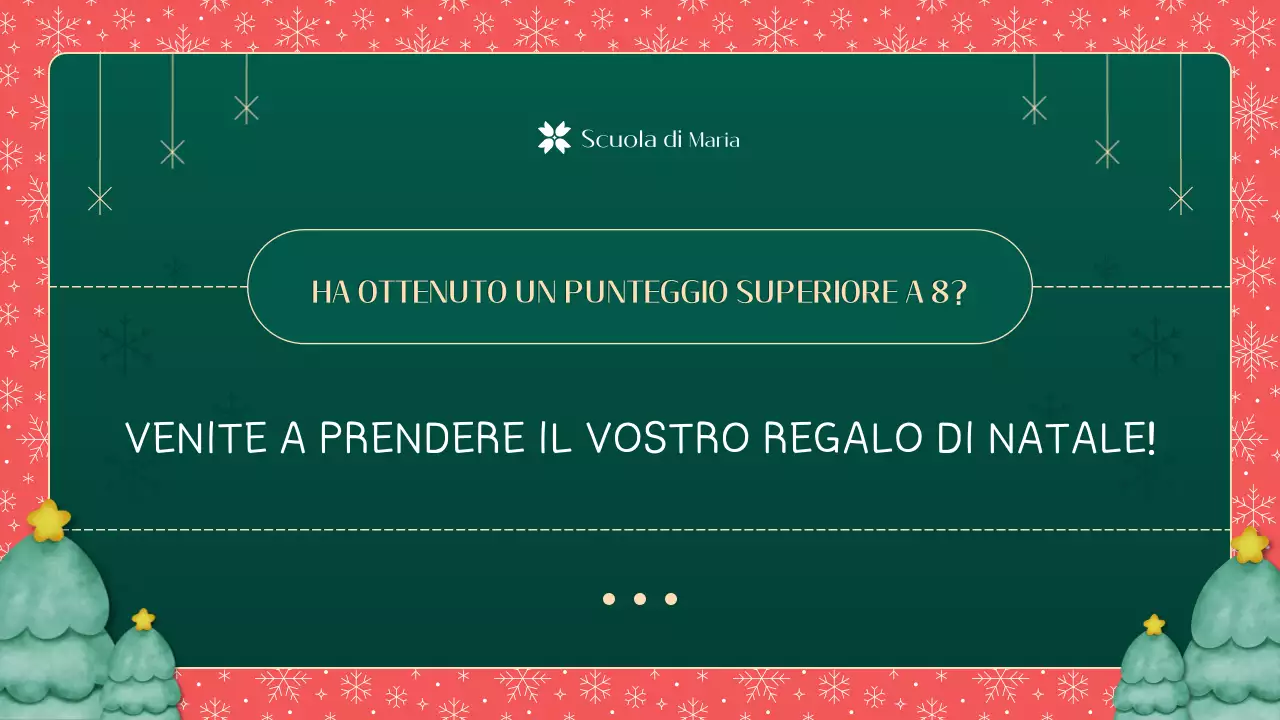 Materiale illustrativo verde e rosso Quanto conosci il Natale in classe