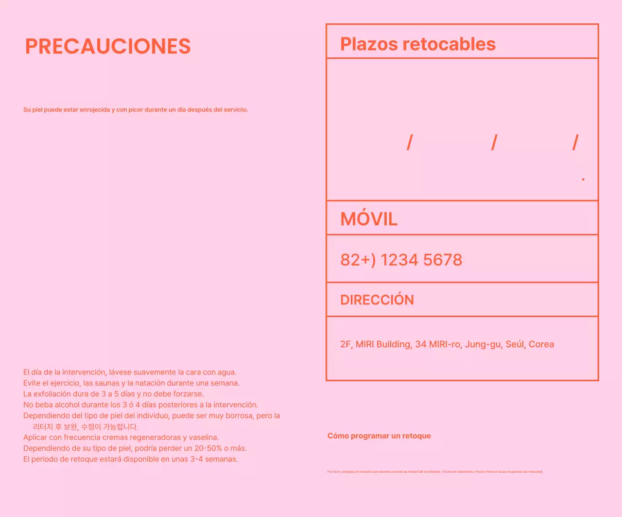 Anuncio Orange Modern Beauty