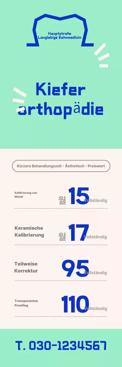 Blue Modern Dental Rabattangebot