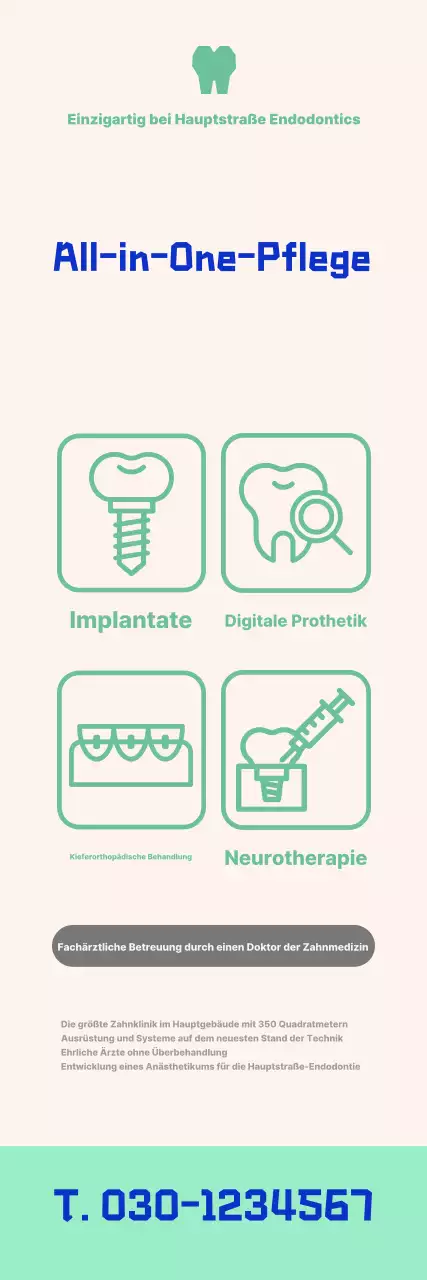 Blue Modern Dental Rabattangebot