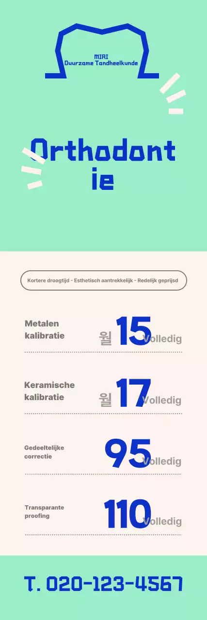 Blue Modern Tandheelkundige Kortingsaanbieding