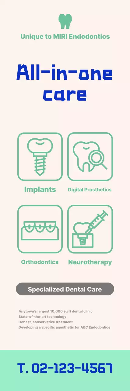 Blue Modern Dental Discount Offer