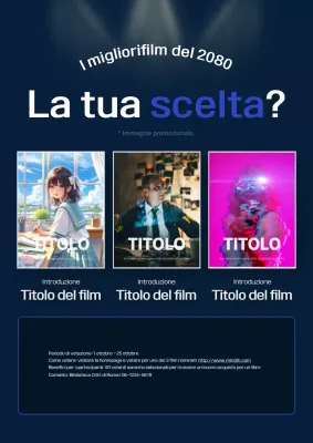 Promuovere il voto moderno del cinema blu