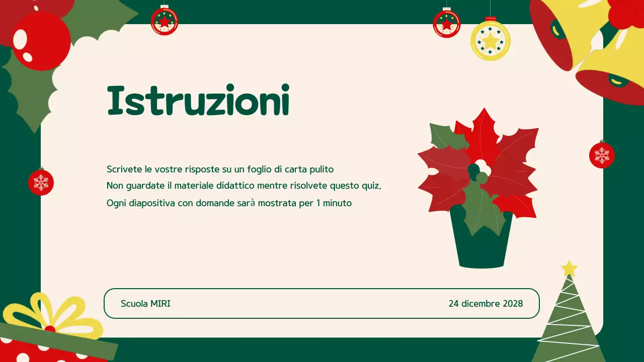 Verde Beige Illustrazione Presentazione evento festivo