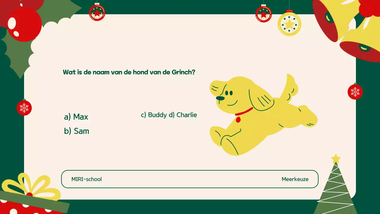 Groen Beige Illustratie Feestelijke Vakantie Evenement Presentatie